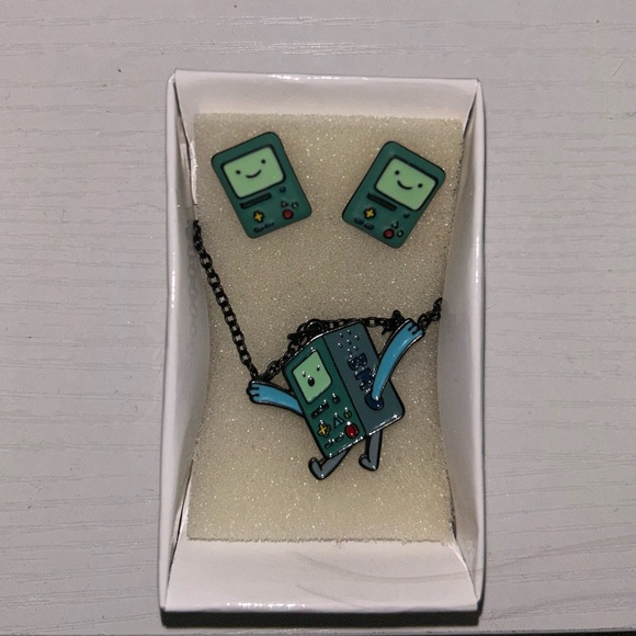 Adventure time earring and necklace set - Picture 1 of 1